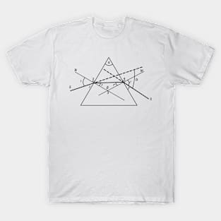 Geometric Optics: the Prism - physics and science T-Shirt